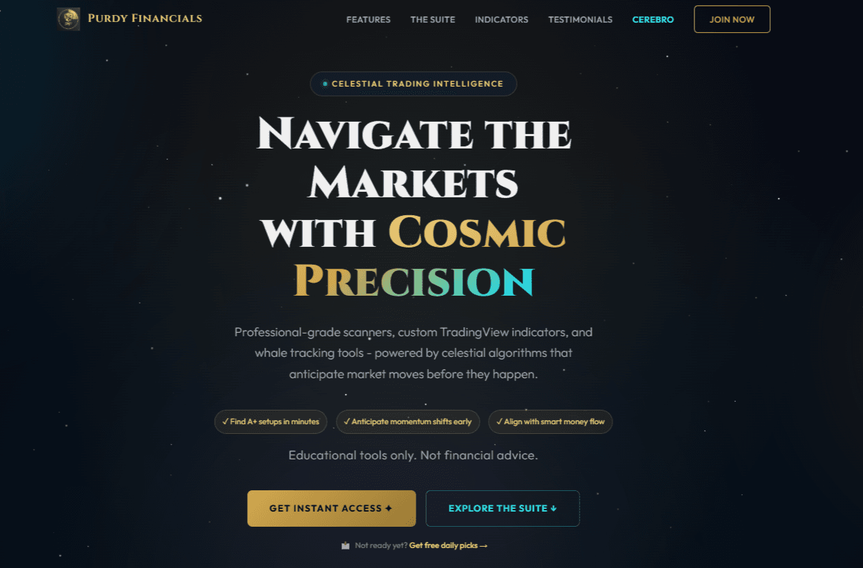 Purdy Financials website screenshot